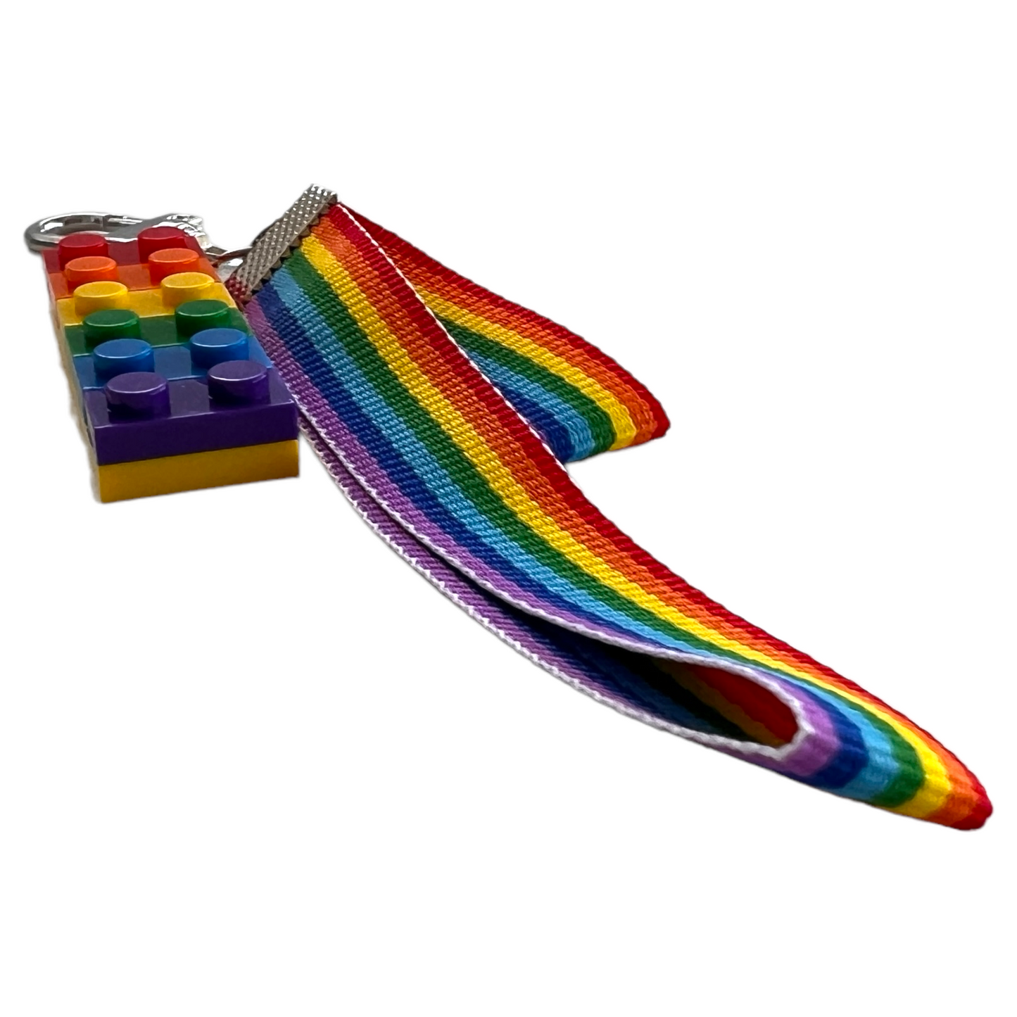 Keyring — Rainbow Ribbon + Lego SPIRIT SPARKPLUGS