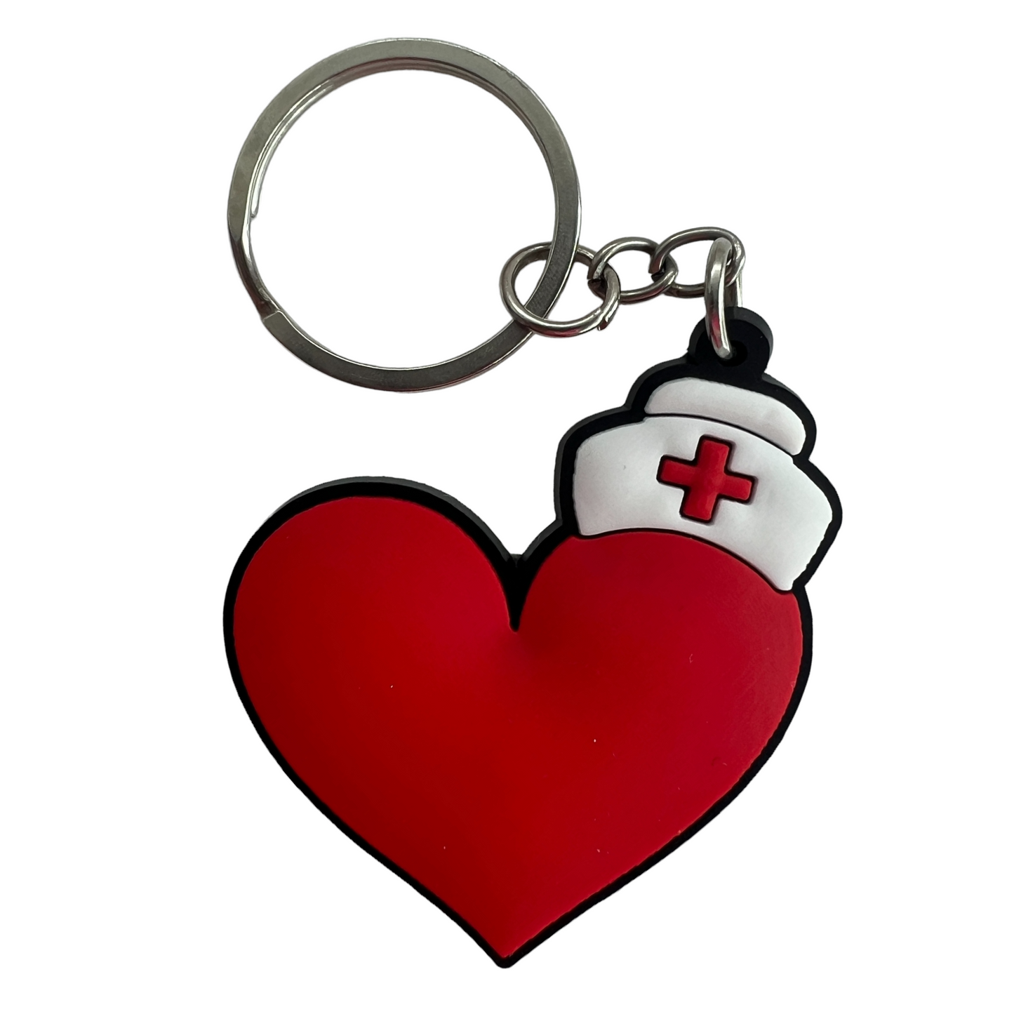 Keyring — 'Nurses Heart' SPIRIT SPARKPLUGS Nurses Heart