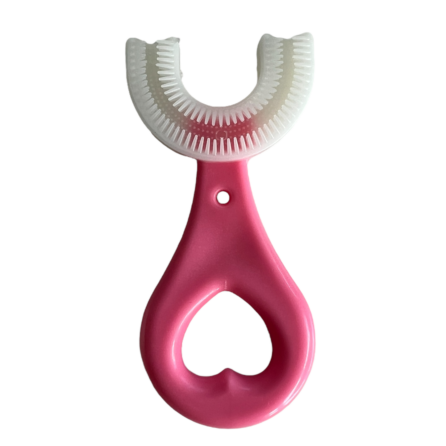 Kids “U” Whole Mouth Toothbrush SPIRIT SPARKPLUGS Pink Love Heart Handle Toothbrush Small