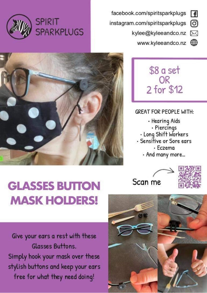 Glasses Button — Mask Accessory Mask SPIRIT SPARKPLUGS