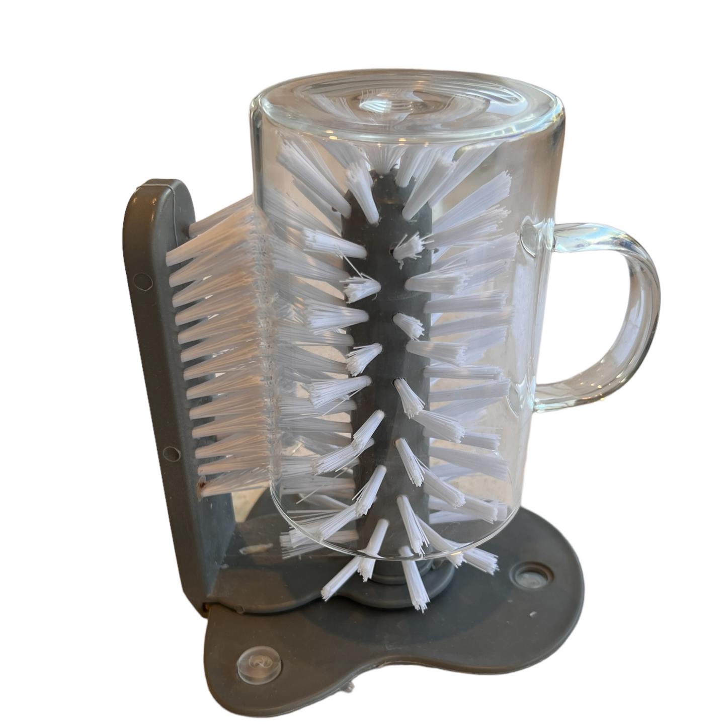 Suction Kitchen Dish Brush Accessibility Equipment Accessories SPIRIT SPARKPLUGS Grey