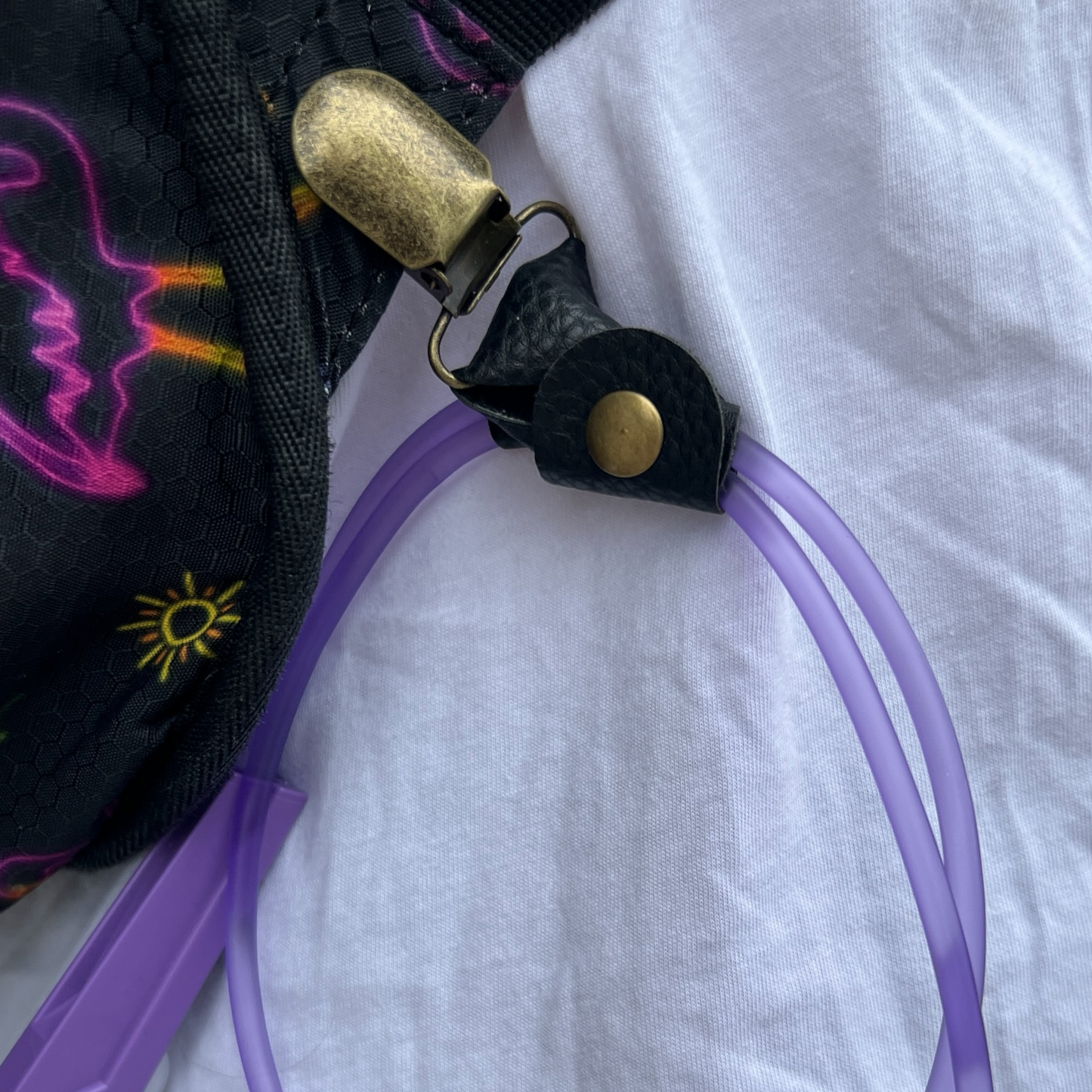 Leather Tubie Clip / Handbag Accessory SPIRIT SPARKPLUGS