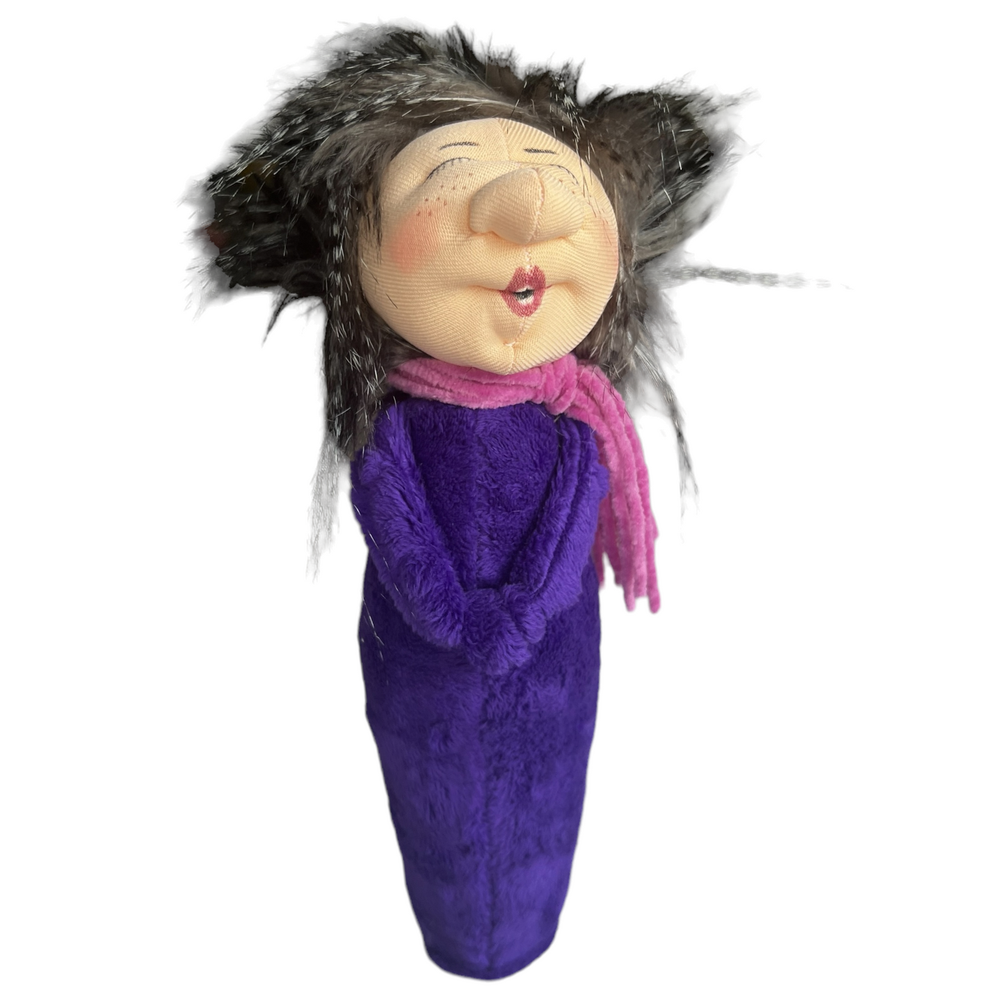 Choir Singers, Large Doll Splash Quilting Penny / Purple with Pink Scarf