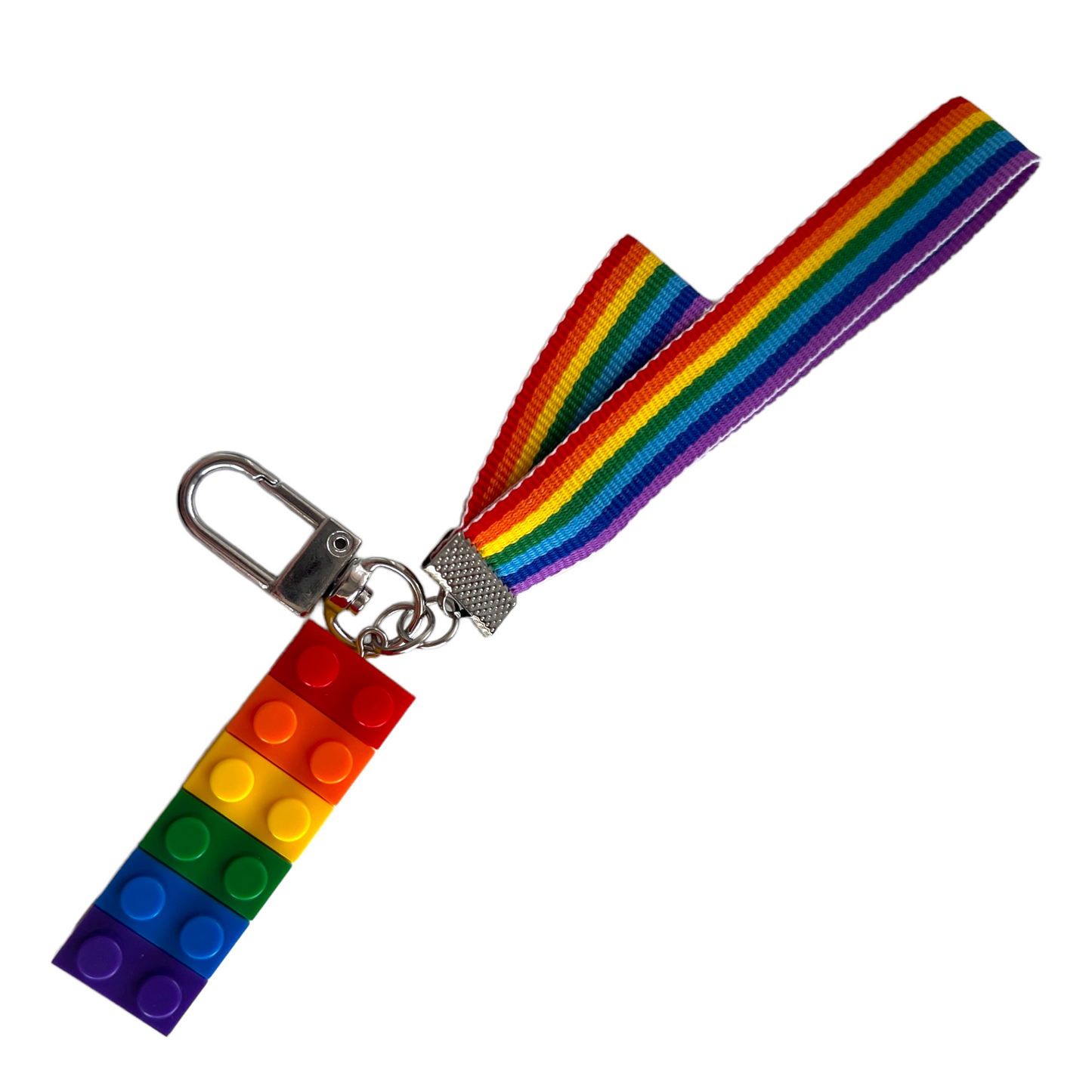 Keyring — Rainbow Ribbon + Lego SPIRIT SPARKPLUGS