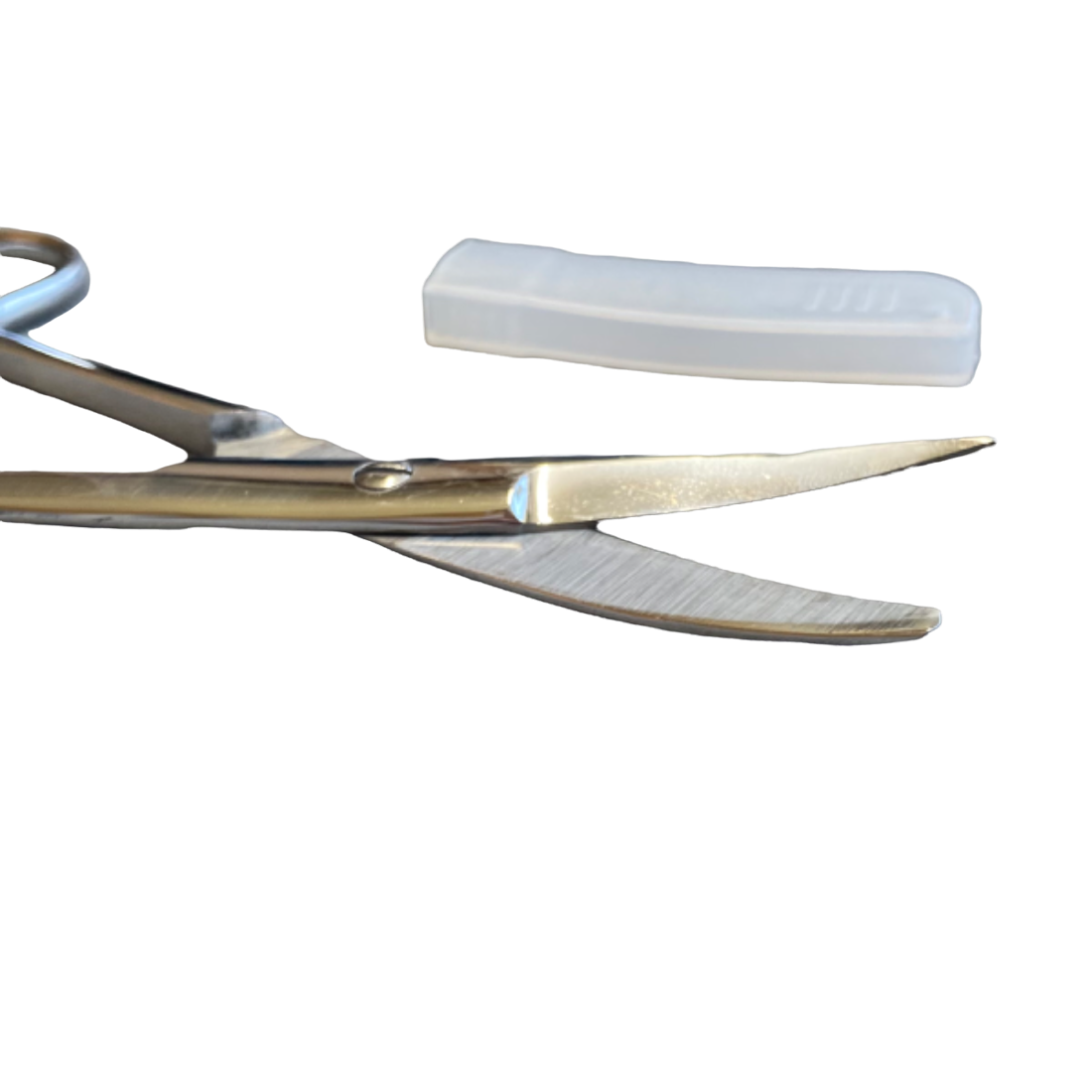 Curved Scissors — For Ostomy Users / Ostomates SPIRIT SPARKPLUGS Silver