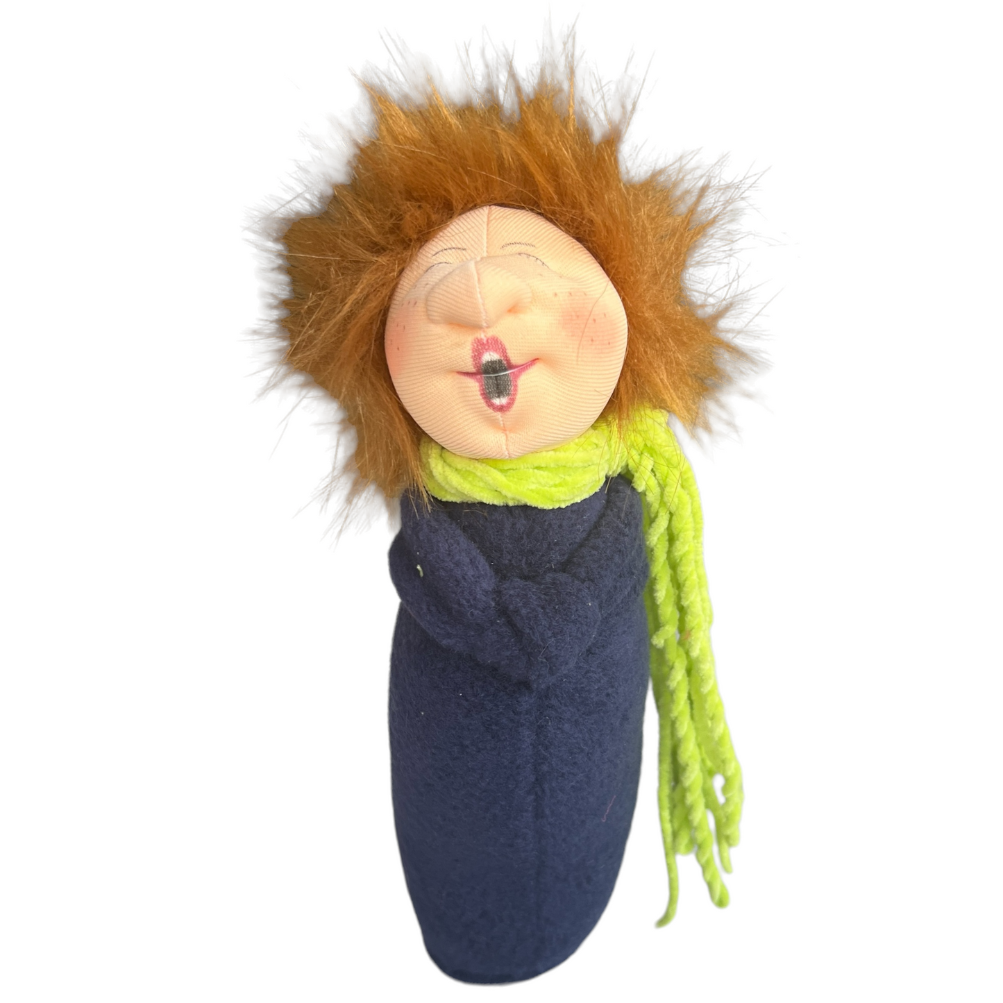 Choir Singers, Large Doll Splash Quilting Glenys / Navy with Green Scarf
