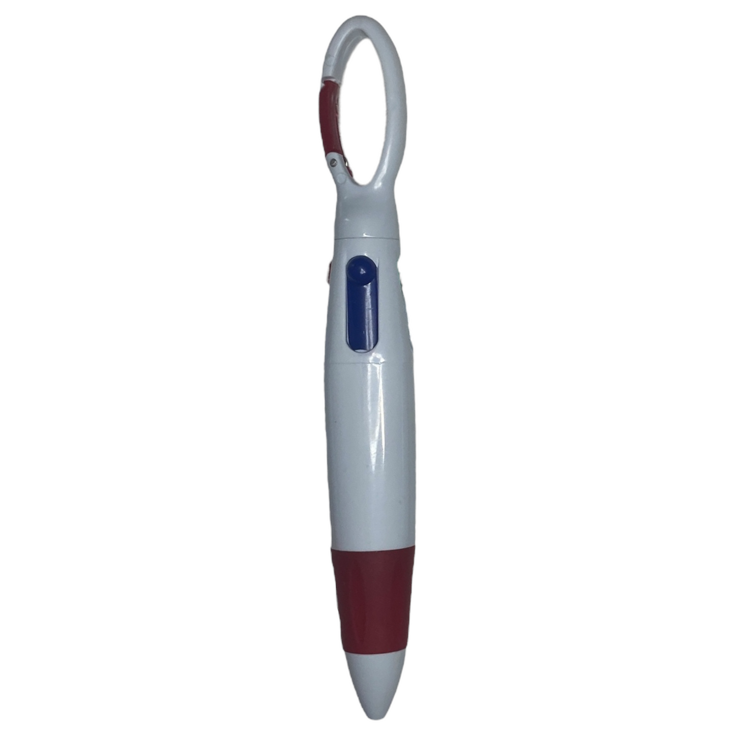 Four Color Pen with Carabiner Clip Stationery SPIRIT SPARKPLUGS Red