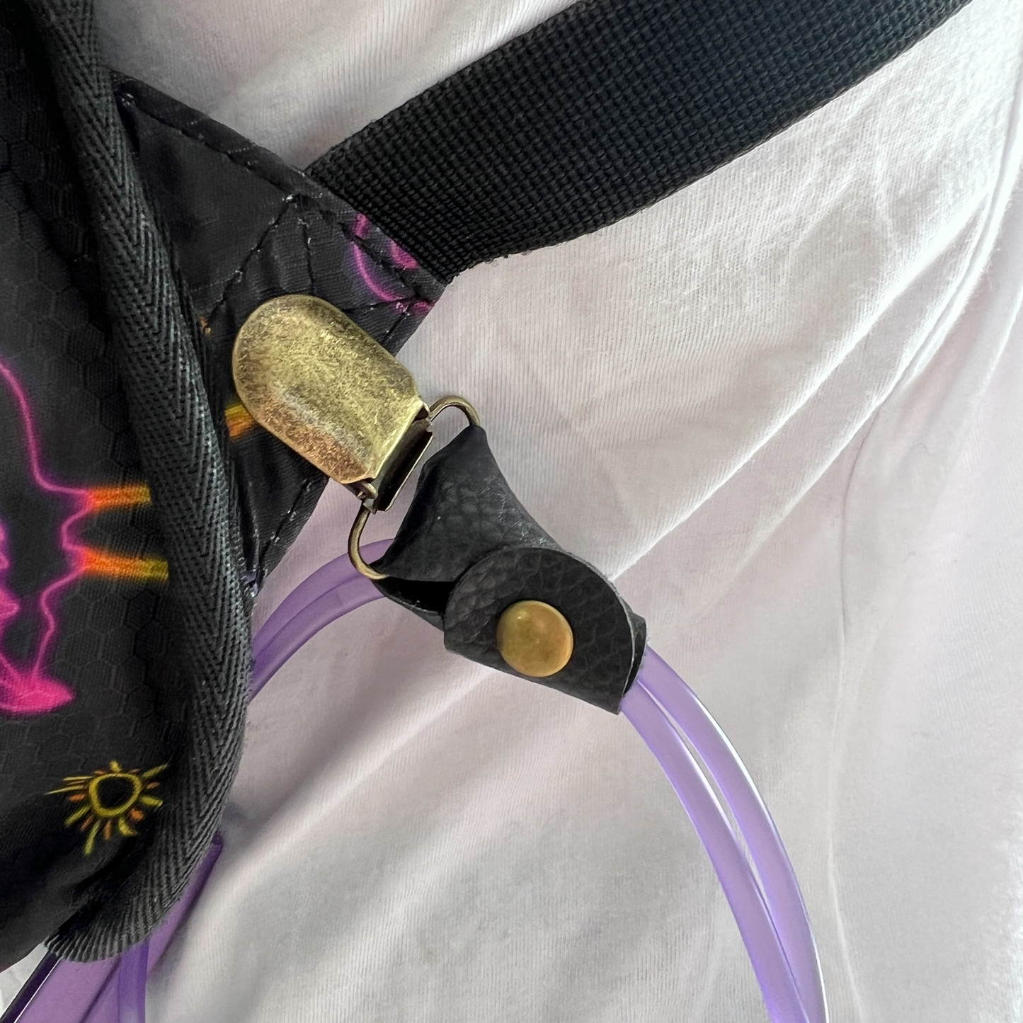 Leather Tubie Clip / Handbag Accessory SPIRIT SPARKPLUGS