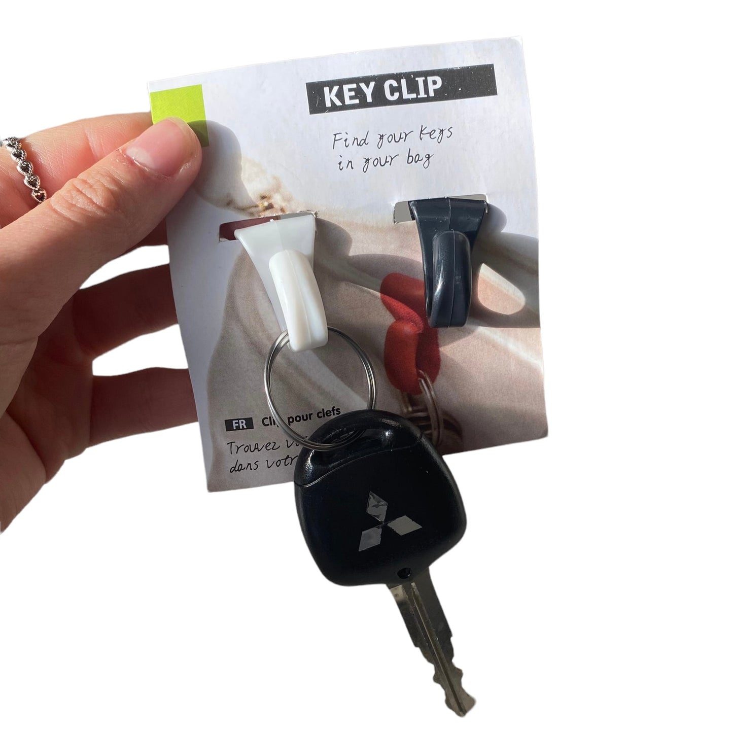 Bag Clip for Keys — 2 Pack Keychains SPIRIT SPARKPLUGS Assorted Colours