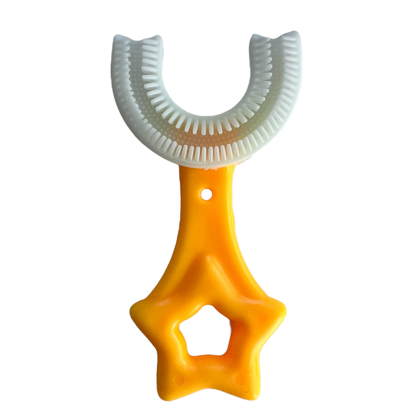 Kids “U” Whole Mouth Toothbrush SPIRIT SPARKPLUGS Yellow Star Large