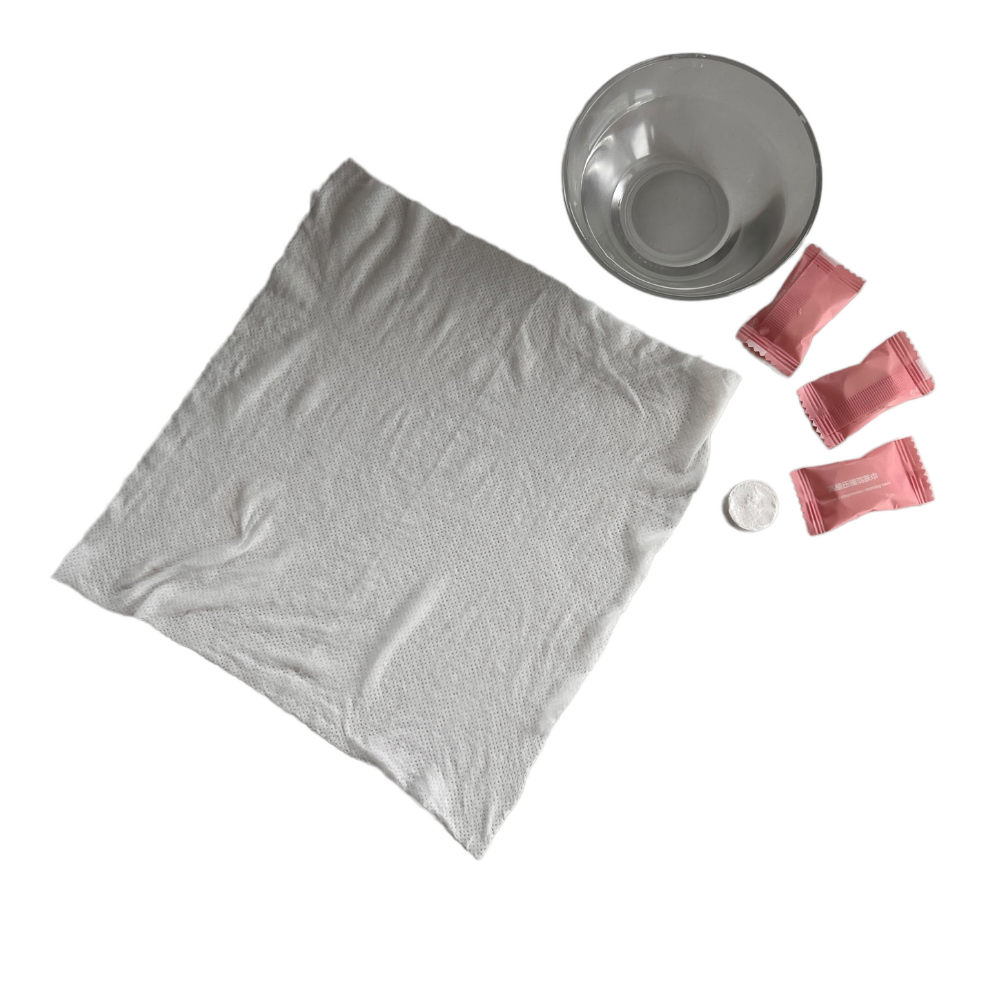 Compressed Hand Towels SPIRIT SPARKPLUGS White Set of 4