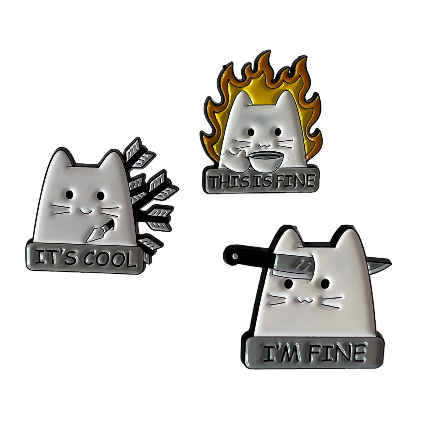 Pin — Cats Dark Humour Series SPIRIT SPARKPLUGS