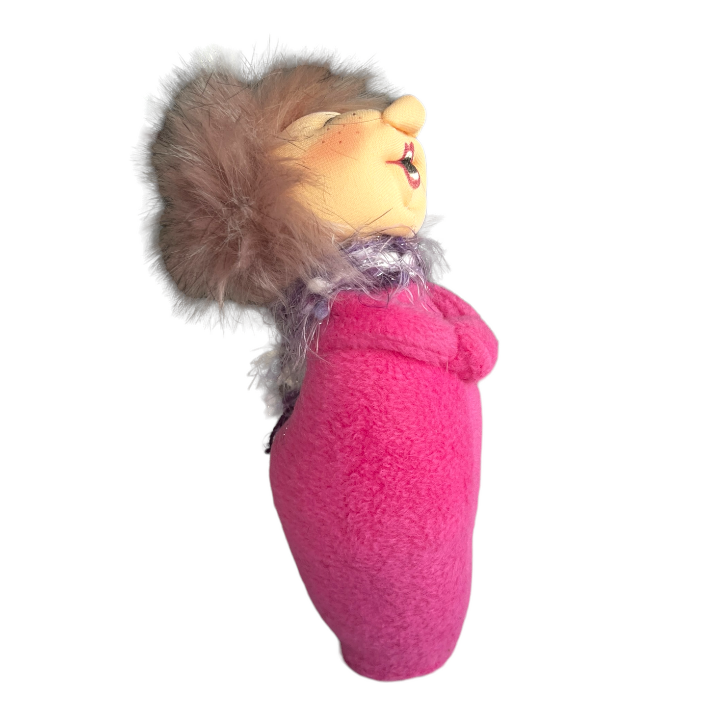 Choir Singers, Large Doll Splash Quilting Natty / Pink with Purple Scarf