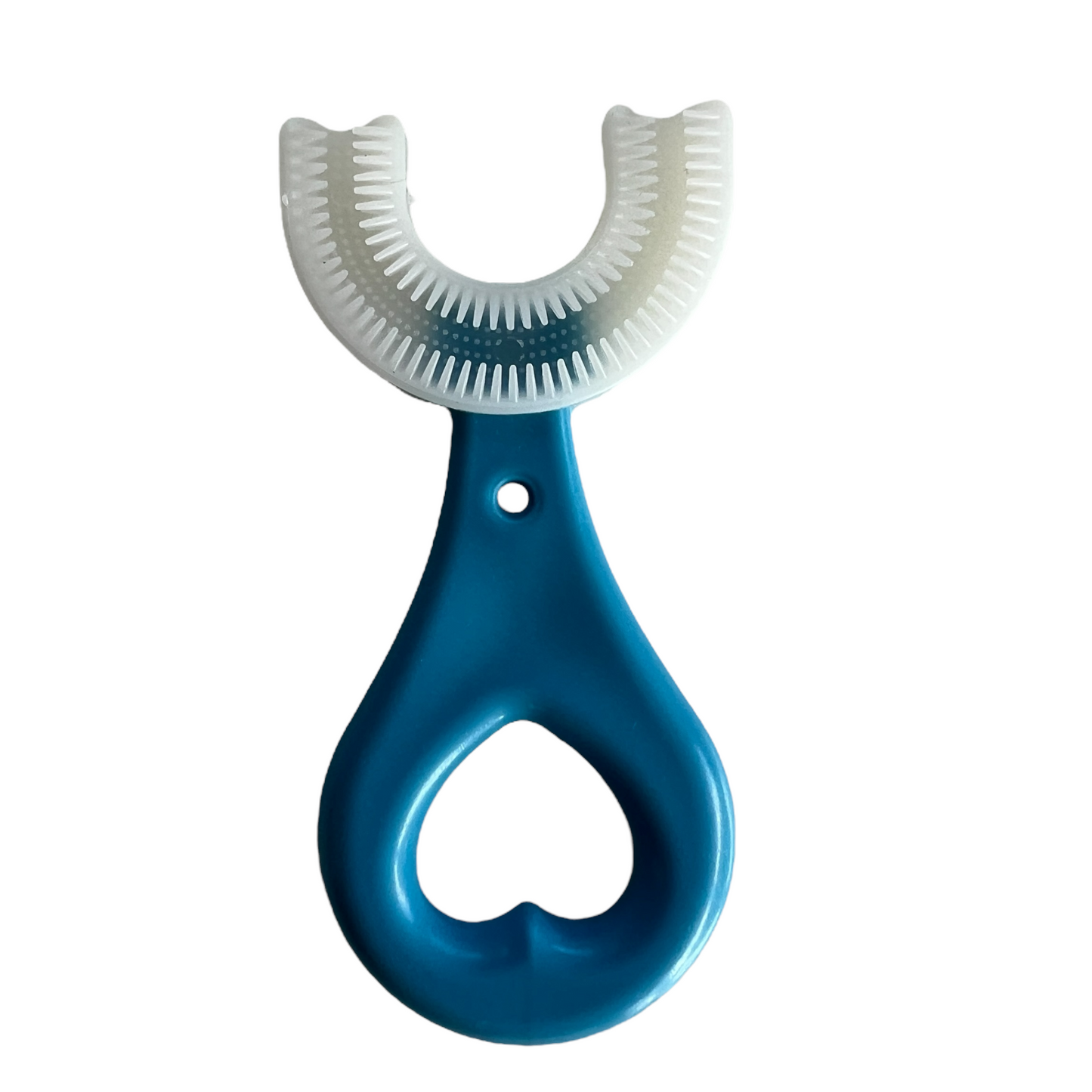 Kids “U” Whole Mouth Toothbrush SPIRIT SPARKPLUGS Blue Love Heart Handle Toothbrush Small