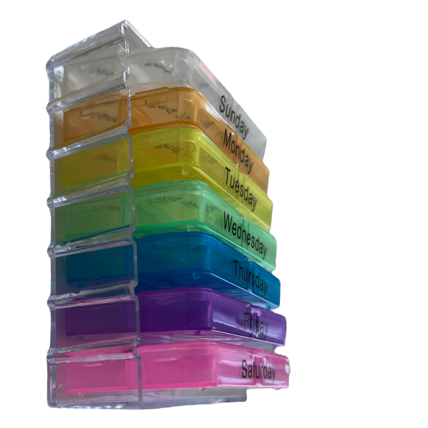 7 Day Pill Box — 4 Doses Daily - COMPACT SPIRIT SPARKPLUGS