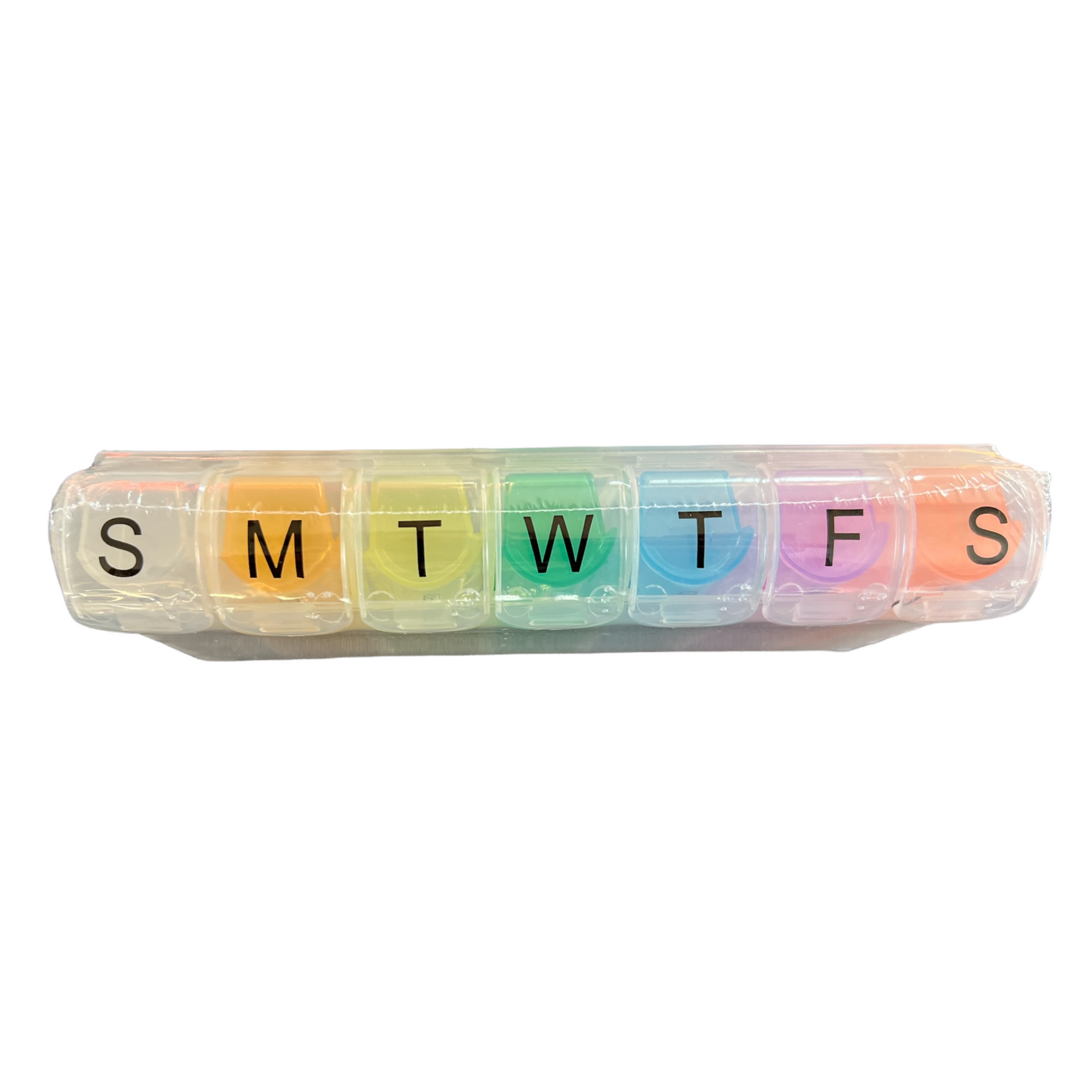 7 Day Pill Box — 4 Doses Daily Pop Out Case Managing Medications SPIRIT SPARKPLUGS Pop Out