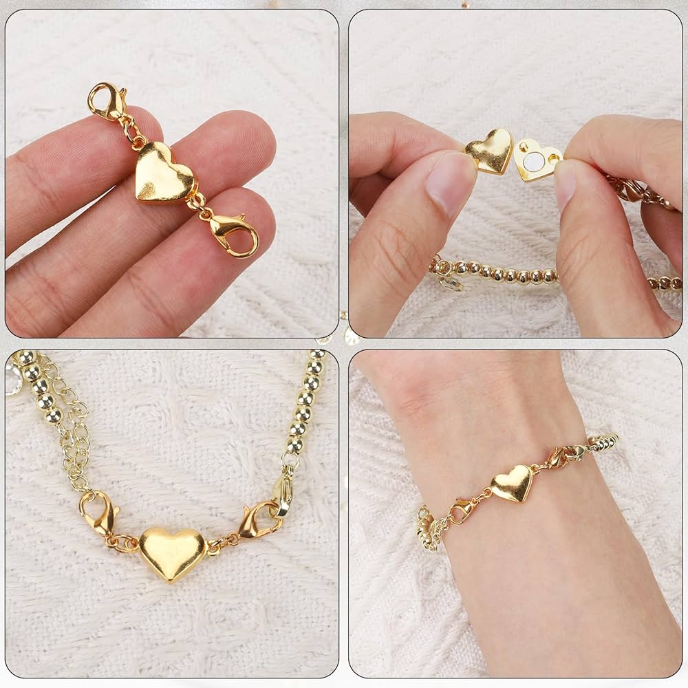 Jewellery Clasp Extender - Magnetic Heart